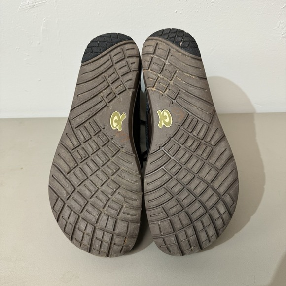 Lems Boulder Boots Size 42 Blue Brown Leather Mesh Barefoot Wide Toe - Picture 13 of 16